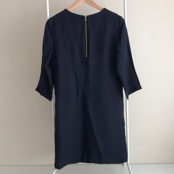 NWOT ASOS Straight Line Navy Dress - Picture 2 of 4